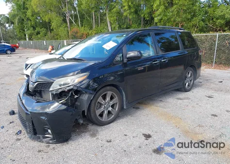 2019 Toyota Sienna Se 8 Passenger from USA, damaged, VIN 5TDXZ3DC6KS986726
